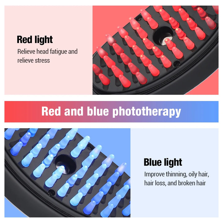 Electric Comb: Light therapy, nano sprayer.