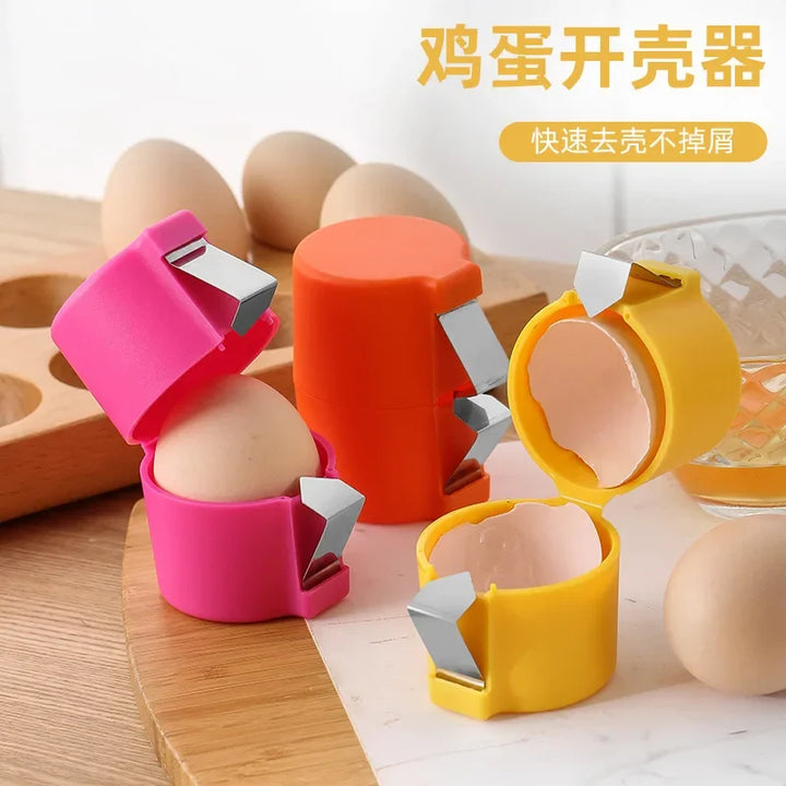 Egg Tools: Opener, beater, separator.