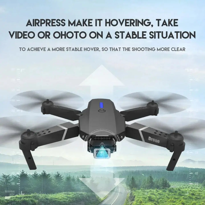 E88Pro Drone: Foldable, 4K, Wi-Fi.