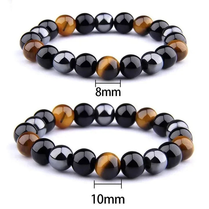 Detox Bracelet: Tiger's Eye, Hematite.